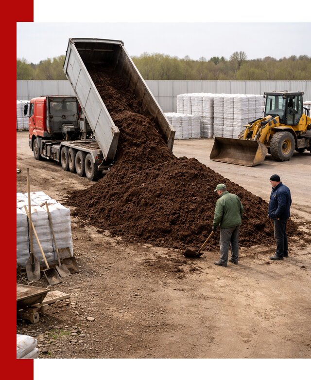 Доставка торфяных смесей оптом и в розницу в Луховицах