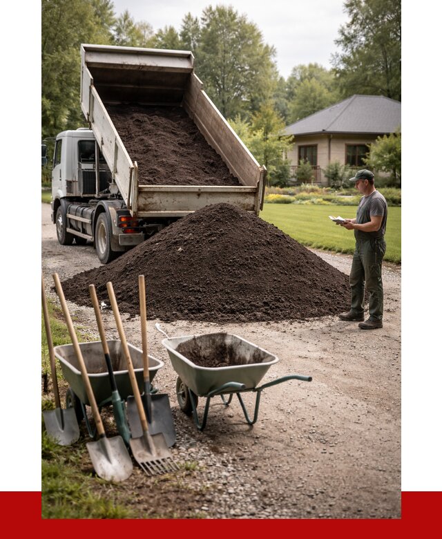 Купить чернозем с доставкой в Луховицах от 1862 р. | ПРОНЕРУДЛхв