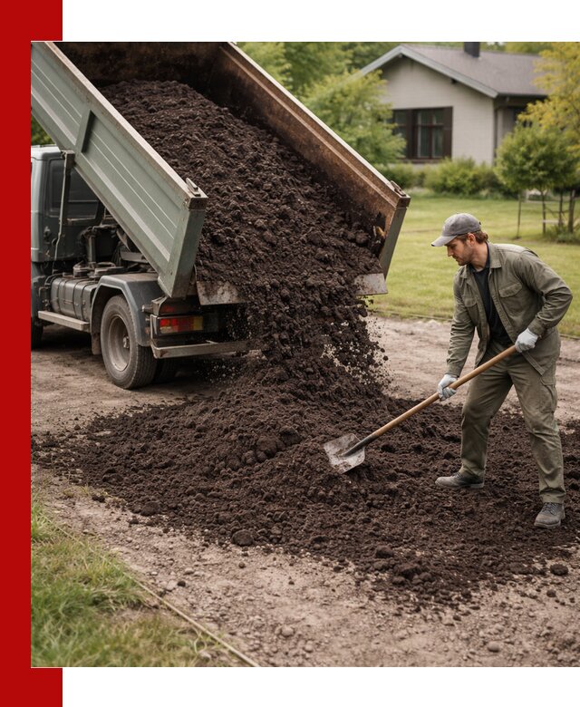 Чернозем для газона с доставкой в Луховицах быстро и качественно