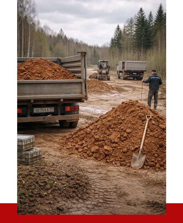 Глина и суглинки в Луховицах от 4655 р. за куб | ПРОНЕРУДЛхв