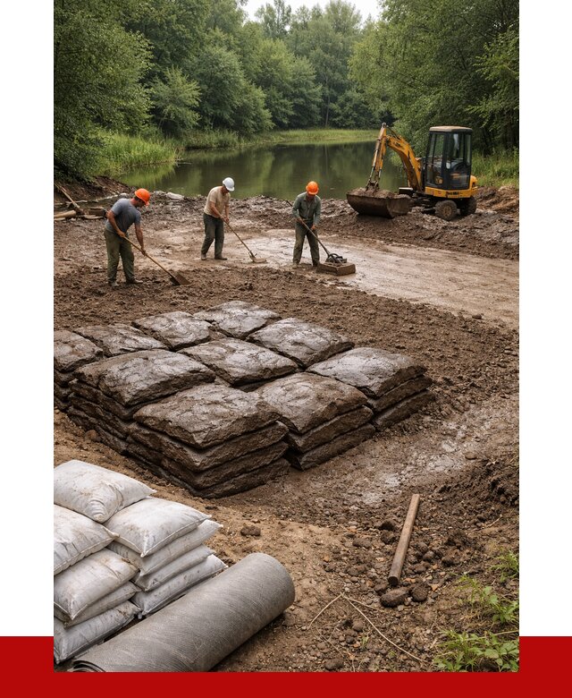 Купить глину для пруда в Луховицах от 4655 р. с доставкой | ПРОНЕРУДЛхв