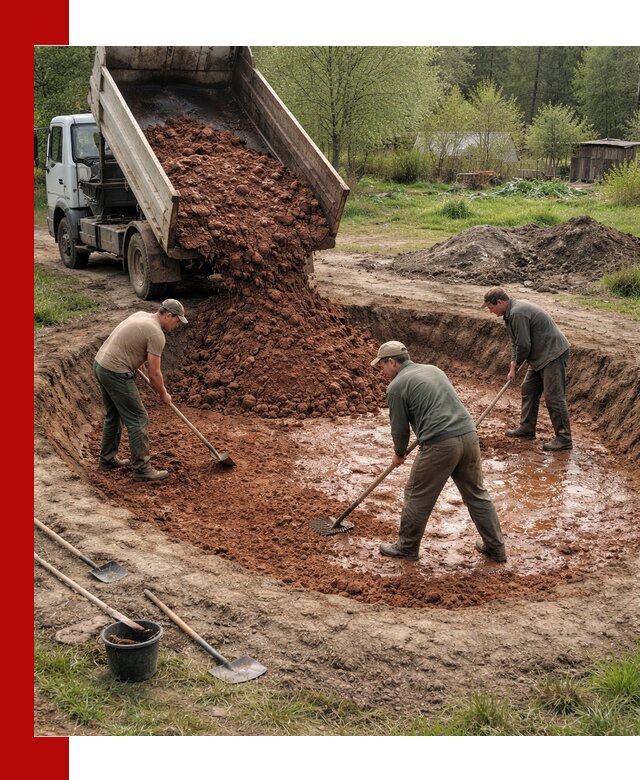 Купить качественную глину для пруда в Луховицах