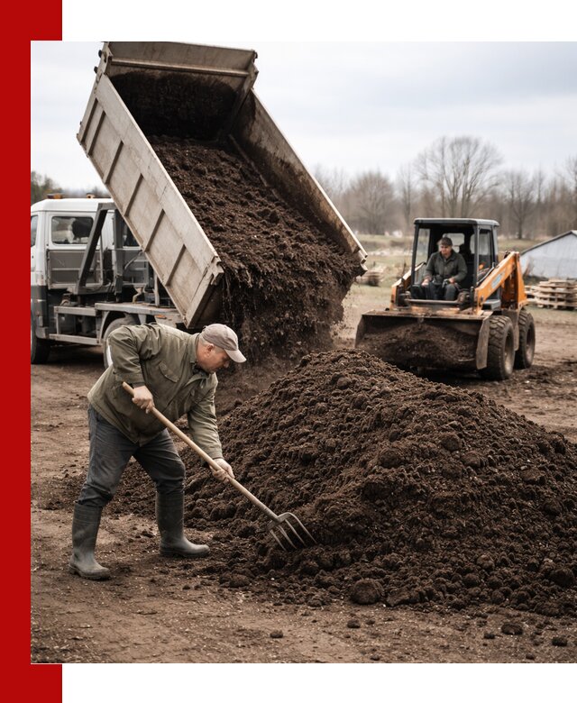 Доставка и продажа перегноя в Луховицах быстро и дешево