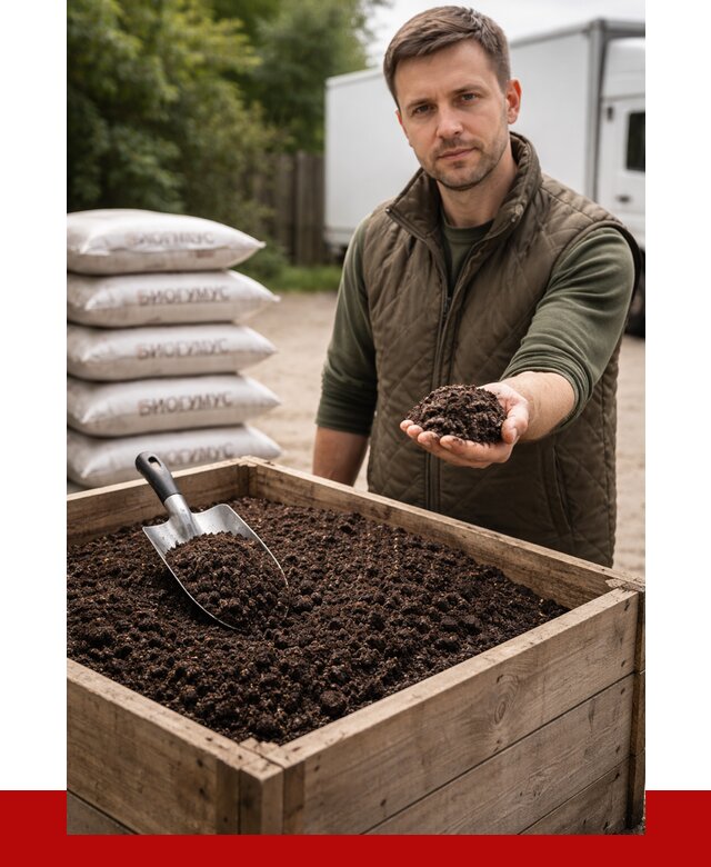 Купить биогумус в Луховицах с доставкой от 8793 р. за куб | ПРОНЕРУДЛхв