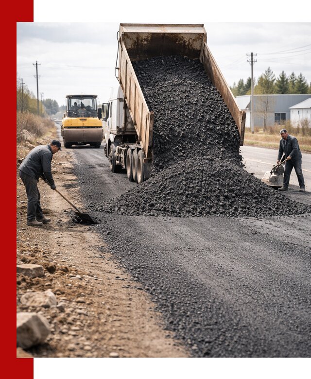 Асфальтовая крошка для дорог в Луховицах — поставка и доставка