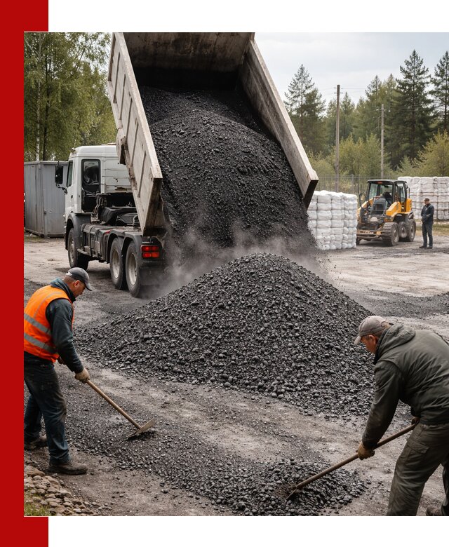 Доставка и продажа асфальтного гранулята в Луховицах