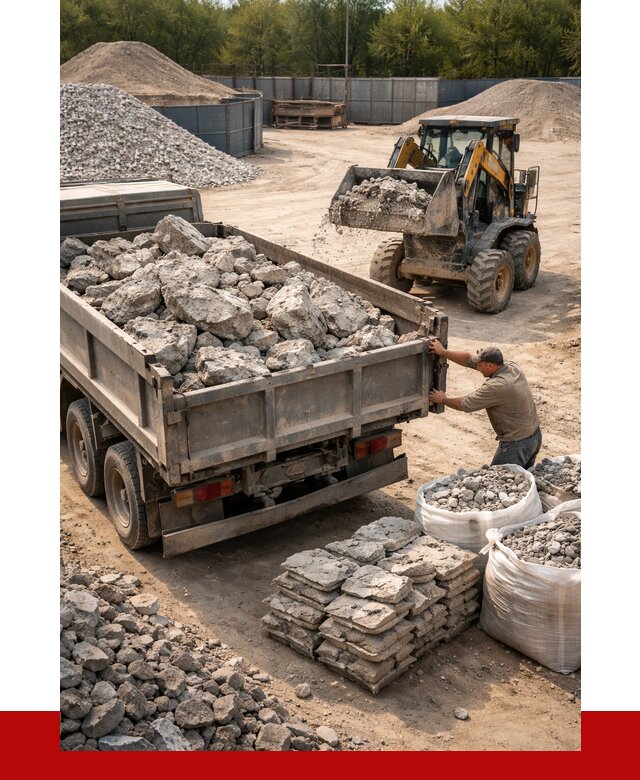 Купить бой бетона с доставкой в Луховицах от 4966 р. | ПРОНЕРУДЛхв