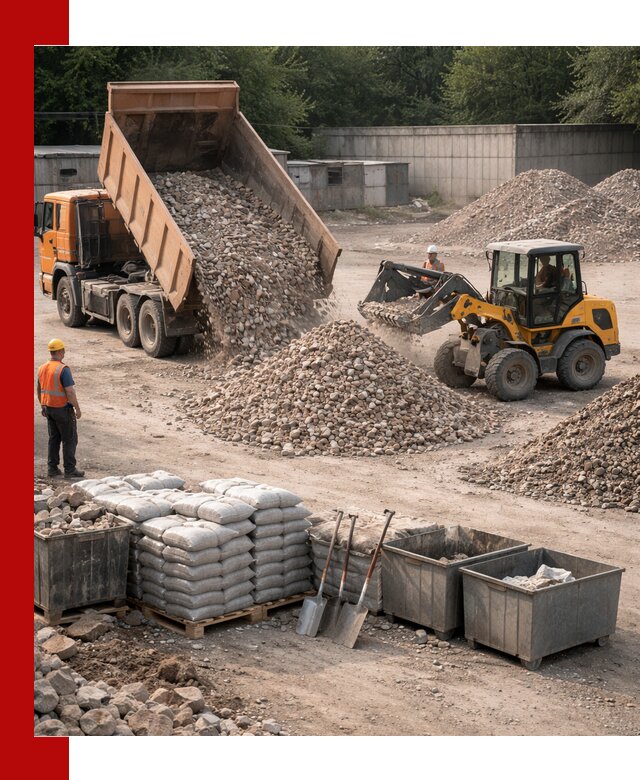 Вторичные материалы для отсыпки в Луховицах — поставка и доставка