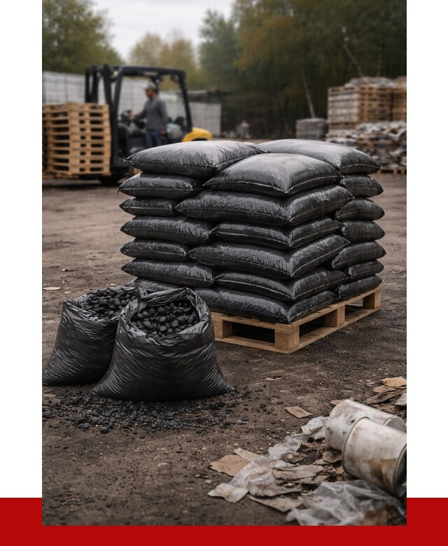 Купить уголь в мешках с доставкой в Луховицах от 7759 р. | ПРОНЕРУДЛхв