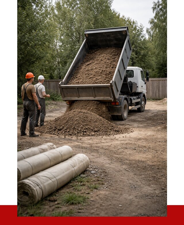 Доставка сыпучих материалов самосвалом в Луховицы от 4345 р. | ПРОНЕРУДЛхв