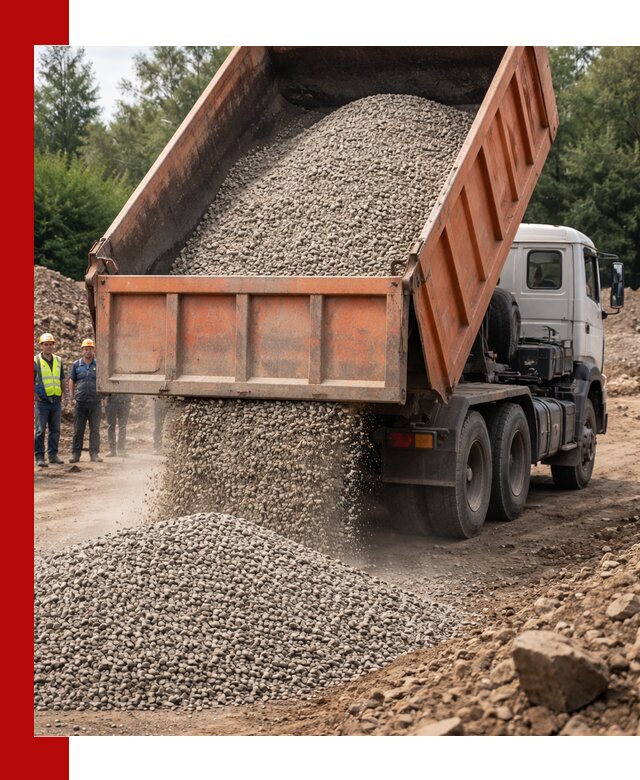 Доставка сыпучих материалов самосвалом в Луховицах быстро и надежно