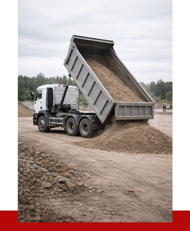 Доставка самосвалом 15 кубов в Луховицах от 6724 руб. | ПРОНЕРУДЛхв