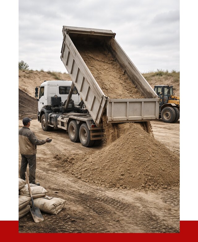 Доставка самосвалом 20 кубов в Луховицах от 7759 р. | ПРОНЕРУДЛхв