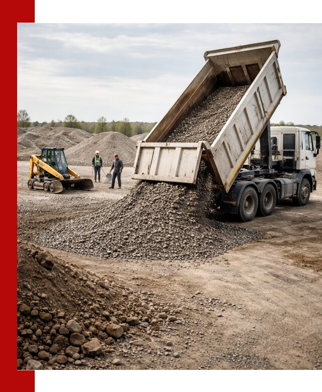 Доставка самосвалом 25 м³ в Луховицах быстро и надежно