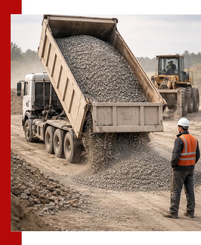 Доставка самосвалом 40 кубов цемента и сыпучих в Луховицах