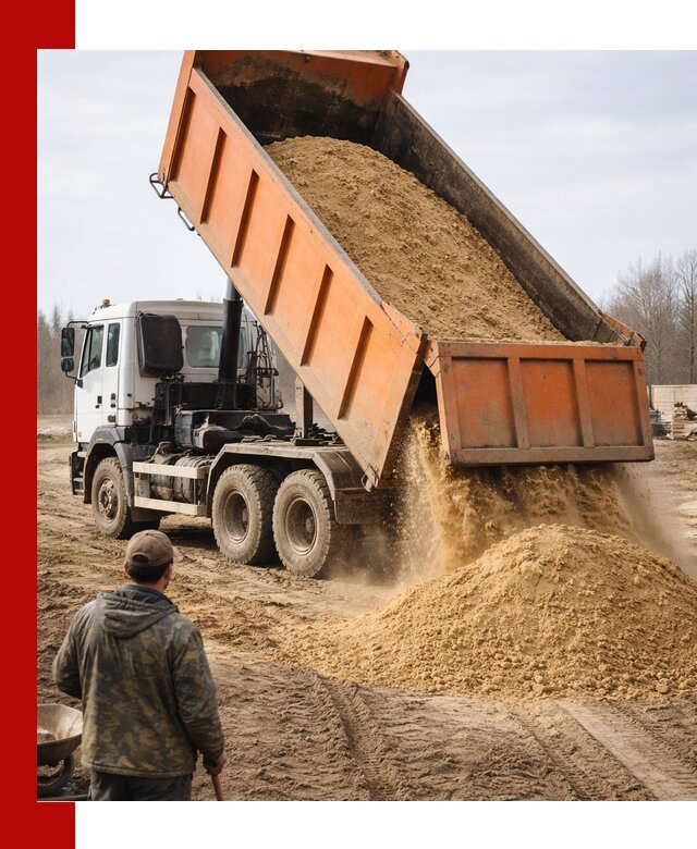 Аренда самосвала 20 тонн для перевозки грузов в Луховицах