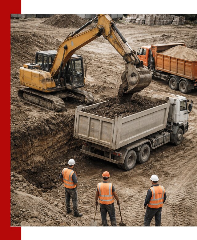 Разработка грунта для строительства и благоустройства в Луховицах