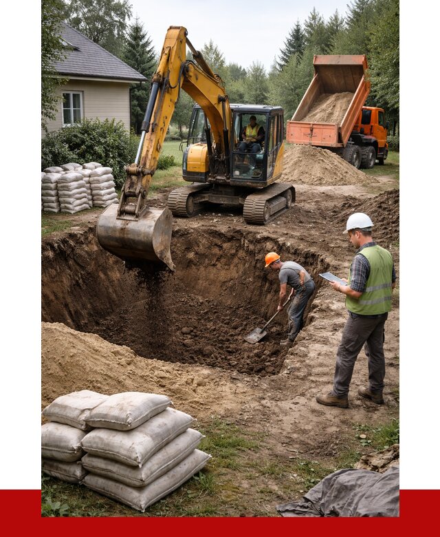 Рытье котлована в Луховицах быстро от 4655 р. ПРОНЕРУДЛхв