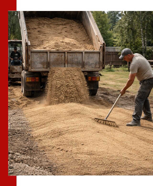 Отсыпка участка песком в Луховицах быстро и качественно