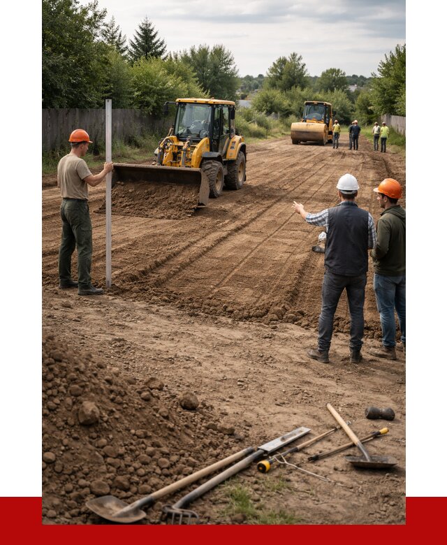 Планировка участка грунтом в Луховицах от 4655 р ПРОНЕРУДЛхв