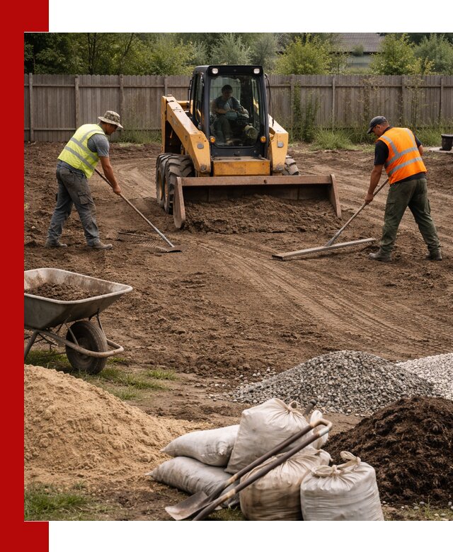 Выравнивание участка под строительство и благоустройство в Луховицах
