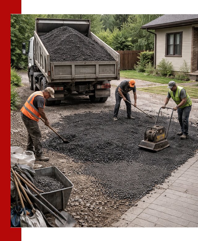 Асфальтовая крошка для двора с доставкой в Луховицах